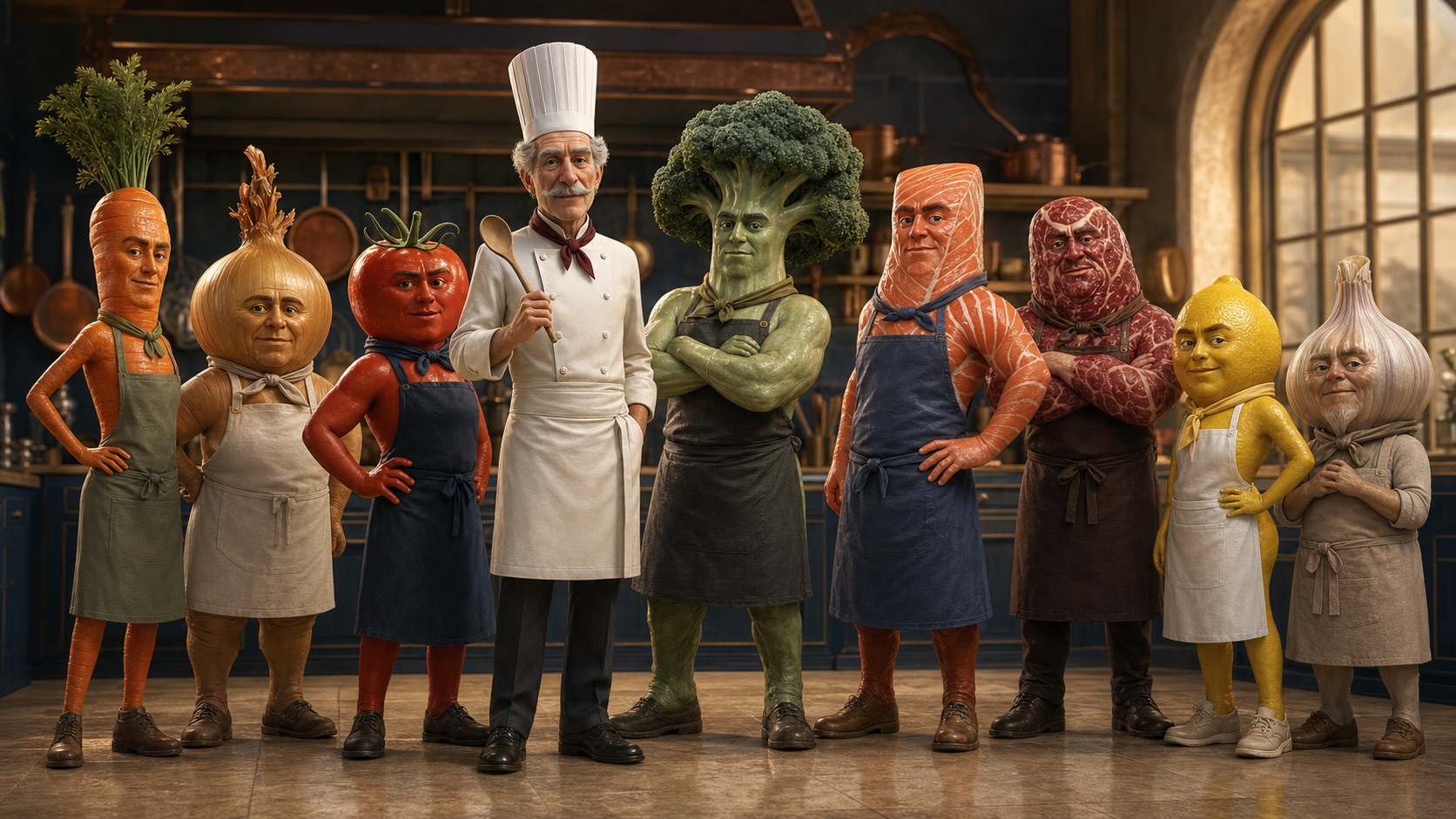 Chef Marcel and the Living Kitchen ingredient ensemble